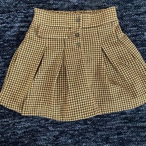 Girl's Houndstooth pleated skort